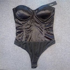 Lulu's NWT Black Strapless Bustier Corset Bodysuit